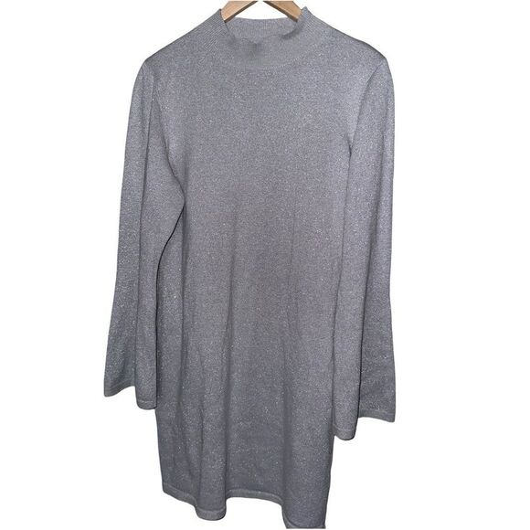 Stylestalker | Tamara Sparkly Knit Long Sleeve Sweater Mini Dress Size XL - Picture 6 of 10